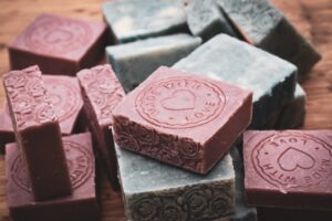 Valentine's Day handmade soap bar gift