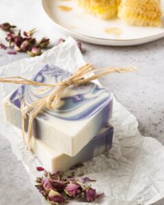 Melt and pour soap making process step 1